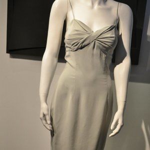 Mark Eisen Crepe Silk Sweetheart Dress